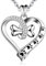 AEONSLOVE Silberkette Damen 925 mit Anhänger Pfotenabdruck Hund Kette Hundepfote Hundeknochen Schmuck Halskette Tiere Damen Silber 925 Haustier Tatze Anhänger Geschenk für Hundebesitzer