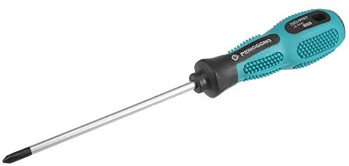 sourcing map #0 Phillips Screwdriver 4 Inch Round Shaft Non Slip Comfortable Handle