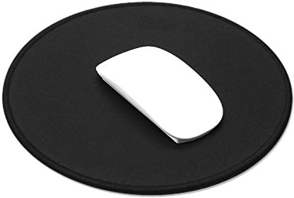 ProElife Rundes Mauspad (220 mm) Gaming Mousepad Anti-Rutsch-Gummi Unterlage für Home Office Business Gaming, reibungslose Steuerung für kabellose Maus