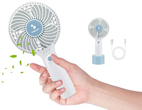 BEPER P206VEN400 Mini Ventilador Portatil con 3 Velocidades - Ventilador USB Pequeño y Silencioso