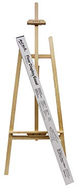 Mont Marte Staffelei – 172 cm Höhe – Kiefernholz – Ideale Holzstaffelei für Leinwände und Keilrahmen bis 122 cm – Perfekt für Ateliers, Veranstaltungen und Events