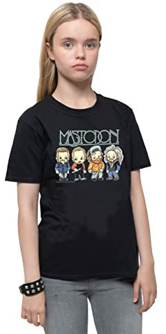 Mastodon Kids T Shirt Band Characters Logo Nue offiziell Schwarz Ages 5-14 Yrs