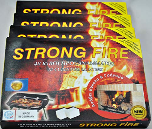 Gold-Line Anzündwürfel Strong Fire Kaminanzünder Kohle-Anzünder BBQ-Grillanzünder Ofenanzünder (1152)