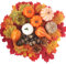 POPOYU 123 Stück Herbst Dekoration Tisch,Künstliches Kürbisse Set mit Deko Kürbisse Zierkürbisse Eicheln Tannenzapfen Blätter Deko Streudeko Herbst für Fall Herbst Thanksgiving Halloween Deko Innen