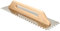 KOTARBAU® Truelle de lissage des dents en acier inoxydable 480 mm denture 10 x 10 mm avec manche en bois