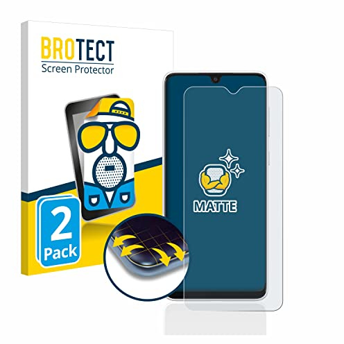 BROTECT Schutzfolie für Samsung Galaxy A03 | 2 Stück Entspiegelnder Displayschutz Made in Germany Matte Displayschutz-Folie Anti-Reflex Anti-Fingerprint Einfache Montage