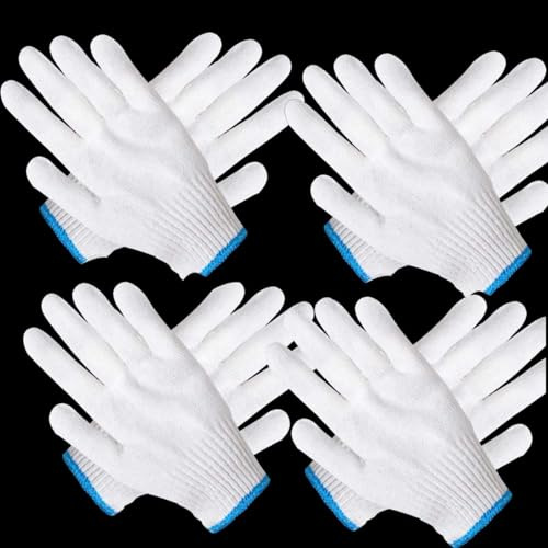 PerfSign 4 Pairs Oven Gloves with Fingers, Thin and Light Heat Resistant Gloves for Cooking, Baking, BBQ, Kitchen Safety