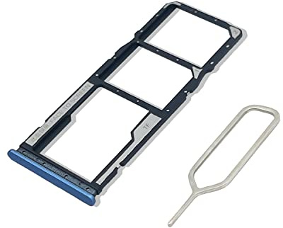 Eonpam Tarjeta SIM Bandeja para (Xiaomi Redmi 10) Calidad Original Reemplazo Ranura Tarjeta SD Bandeja con Pin Tarjeta SIM(Azul)