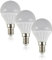 MiniSun | 4W LED SES E14 Golfball Energy Saving Long Life Light Bulbs | LED Bulbs, Home Décor & Improvement Essential | Pack of 3 | 3000K Warm White