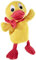 Heunec & KG und Seine Freunde, Handpuppe Schnatterinchen GRS/PET Plüsch, Gelb/Rot