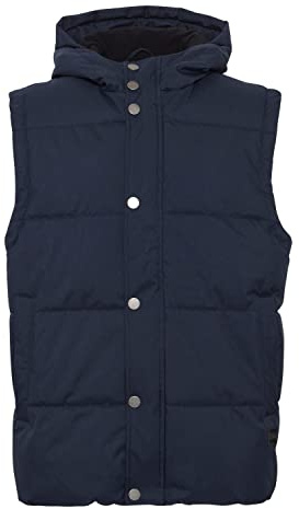 !Solid SDCollin Herren Weste Steppweste Outdoor Weste mit Kapuze und Steppungen Robuste Polyester-Qualität Regular Fit, Größe:XL, Farbe:INSIGNIA BLUE (194010)