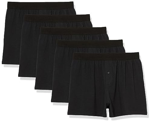 Amazon Essentials Herren Boxershorts Unterwäsche aus Baumwolljersey (erhältlich in Übergrößen), 5er-Pack