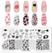 RUNRAYAY Love Nail Stamping Plate Fashion Valentine'S Day Theme Multi-Pattern Stamp Print Image Template Nail Art for Nail Design
