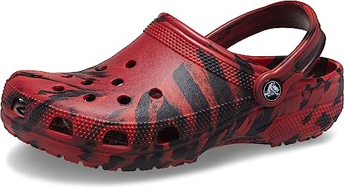 Crocs Unisex Classic Marbled Tie Dye Clog Holzschuh, Pfeffer Schwarz, 42 EU