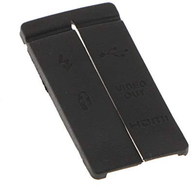 Repuesto de goma para cámara Canon 50D, salida de vídeo, USB, HDMI, AV, salida de vídeo, color negro