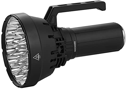 IMALENT SR32 Hellste Fackel 120.000 Lumen, Led Taschenlampe Extrem Hell mit 32 Pcs Cree XHP50.3 HI LEDs, Taschenlampe Aufladbar, Ideal für Wandern und Höhlenforschung