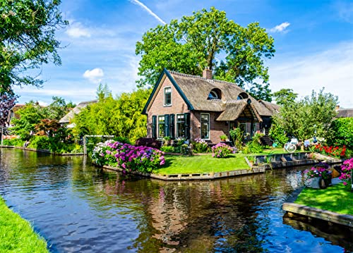 Giethoorn Village Puzzle 1000 Teile Erwachsene Venice of The North Puzzle Erwachsene 1000 Teile Puzzles Geschenkideen