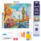 Figured'Art Mini Diamond Painting Erwachsene 25x25cm Ganze Leinwand gerollt Herbst in Londoner Stadt 5D Bilder Runde Steine - DIY Set Basteln