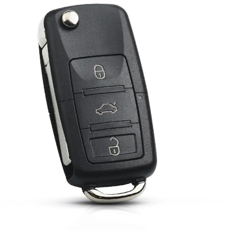 Kesiku Vw Car Keys Replacement Cover Case for Vw T4 T5 Touran Tiguan & More, Skoda Seat Key Fob - 3 Button