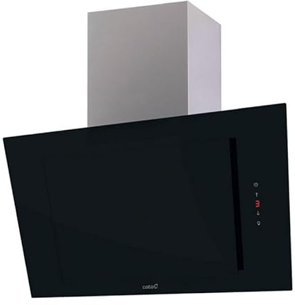 Cata - Campana Decorativa VNV90XGBK 90/CM Negra Vertical PURIFICADOR DE Aire Integrado