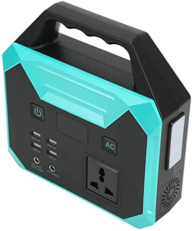 Generatore Solare Portatile Power Station 40800mAh (pannello Solare Non Incluso) Dotato di Batteria ai Polimeri di Litio, con Luci LED, 2 USB, QC 3.0, Power Bank Per Campeggio All'aperto, Viaggi