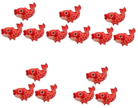 Alipis 15 STK Koi-Kühlschrankmagnet kühlschrankmagnete kühlschrankaufkleber Niedlicher Magnet in Fischform Dekoration Glückliche Katze schmücken künstlicher Fisch Tafel Reisen Harz rot