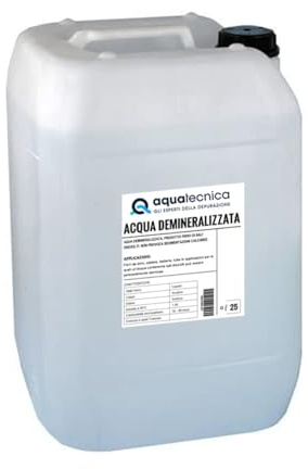AQUATECNICA® - Acqua demineralizzata 25 Litri per Uso Domestico