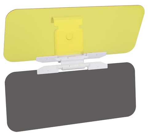 Sun Visor for Car, 2 In 1 Car Sun Visor are Stretchable, PVC Visor Clip Extension are Anti Glare, Sun Visor Extension for Car are Used for Daytime and Nighttime Driving