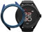 TECHMADE Rocks 2.0 Smartwatch Uomo Donna Display FullTouch, Chiamate Bluetooth, Notifiche WhatsApp, Contapassi, Cardiofrequenzimetro, Sonno, sport (CINTURINO NERO-COVER NERA E BLU)