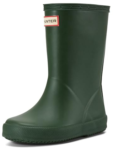 HUNTER Little Kids Original Firs, Stivali da pioggia per ragazze, Verde cacciatore, 34 EU