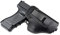 ANSNOW Jagdholster Leder-Pistolenholster Für Glock 17 19 21 23 26 Beretta 92 Sig Sauer P226 Sp2022 Concealed Iwb (2 Farben Optional)/Schwarz/S