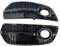 Für Audi Q5 2009-2012 Auto Stoßstange Nebel Licht Abdeckung Waben Grille Grill Glänzend Schwarz