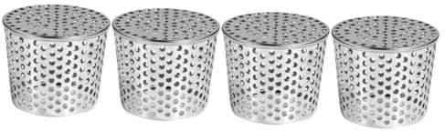 Amosfun 4 Stück Bodenablaufabdeckung aus Edelstahl rohrabdeckung regenwasserfilter Dachrinnenfallrohr Regenrinne Fallrohr Sieb Dachrinnenschutz Waschbecken verlässt Filter Rostfreier Stahl