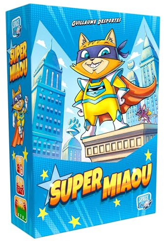 Space Cow Super Meow Kartenspiel - Lustiges Strategiespiel, schnelles und tragbares Familienspiel für Kinder und Erwachsene, ab 6 Jahren, 2-4 Spieler, 15 Minuten Spielzeit, hergestellt