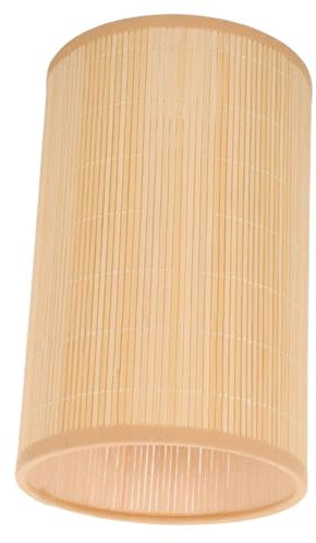 Ciieeo abat-jour en bambou belvédère rétro abat-jour tissé lampe à LED lampe sur pied leds pour lumière lustres couvercle d'abat-jour couverture de plafonniers fer forgé