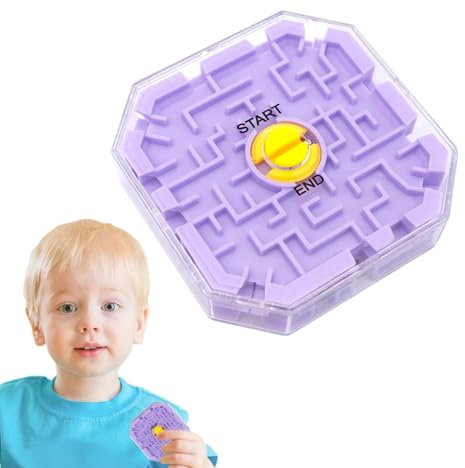 Lunaobrik Labyrinth Maze Game, Maze Ball Classic Travel Game,3D Mental Puzzle | Das Aktivitätsbrett hilft Stress abzubauen, für Kinder Unterhaltung