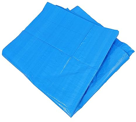 Hemobllo Cubierta de Piscina de Lona de Práctica para Exteriores Tapa para Desmontables y Pequeñas con Cordón y Resistente