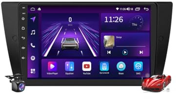 M150s~2/64gb,Android 15.0 Autoradio Stereo Navi mit 4G 5G WiFi Carplay Android Auto für 3 Series E90/E91/E92/E93 2006-2012 Sat GPS Navigation 9 Zoll MP5 Multimedia Video Player FM BT Receiver