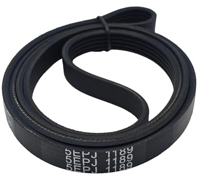 5EPJ1189 Correa de transmisión for lavadora 9000055177 1189 J5 5EPJ, Compatible con Bosch, Compatible con Lynx, Compatible con Siemens, Correa de transmisión de goma for lavadora(1pc5EPJ1189)