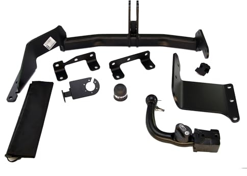 STEINHOF Anhängerkupplung für Mitsubishi Outlander 2 II CW0W 2007-2012 | abnehmbar horizontal, mit universalem E-Satz 13-polig
