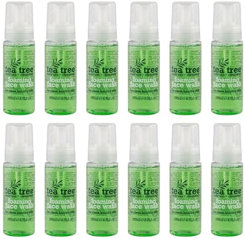 Tea Tree Foaming Face Wash, Daily Use Cleansing for Clean Healthy Skin, 200ml, Pack of 12