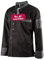 Clinotest Kochjacke, Bäckerjacke, langarm mit Druckknopfverschluss, in der Farbe Black, Modern Style (XS)