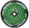 Root Industrie Air Honeycore 110mm Stunt-Scooter Rolle + Fantic26 Sticker (Grün/Pu Schwarz)