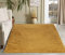 Serdim Rugs Shaggy-Teppiche für Wohnzimmer, Polypropylen, goldfarben, 120 x 170 cm