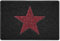 Nicoman STAR Door Mat｜Entrance Barrier Dirt-Trapper Floor Mat｜Patio Garden Conservatory Doormat｜Indoor Outdoor Matt｜Black with Red Star, 60x40cm