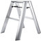 Hasegawa Ladders Lucano Tritthocker Premium Edition 2 Stufen Silber