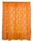 Xmiral Türvorhang Gardine Aushöhlen Durchscheinend Einfarbig scheibengardine Thermovorhang mit Stangenloch 2er pro Pack(Orange,100 x 200 cm)