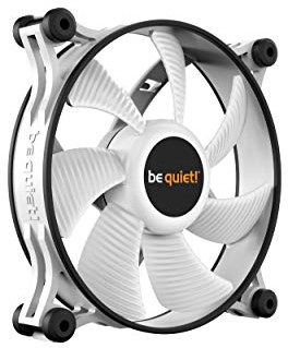be quiet! Shadow Wings 2 120mm White Lüfter, hohe Höchstgeschwindigkeit, niedrige Mindestdrehzahl, optimierter Lüfterrahmen, außergewöhnlich hoher Luftdruck, sehr leiser Betrieb, Rifle-Lager, BL088
