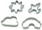 BekkiB 880084 Lot de 4 emporte-pièces en forme d'avion, nuage arc-en-ciel et soleil