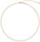 BaubleStar Damen Tennis Choker Halskette mit Weißen Zirkonia, 3 mm Kette in Gold Kristall Geschenk für Frauen Mädchen